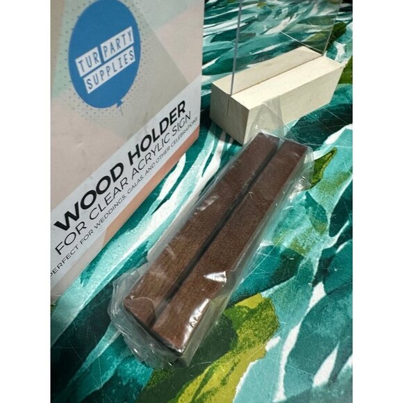 Wood Holders for Acrylic Signs - Picture 2 of 8